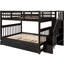 Lit superposé avec lit gigogne simple, rangement et capacité de lit gigogne pratique-1323669255