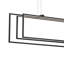 Lustre rectangulaire à 3 lumières Crelin-88419491