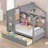 Wooden House Bed With 2 Drawers-419085622-419085623