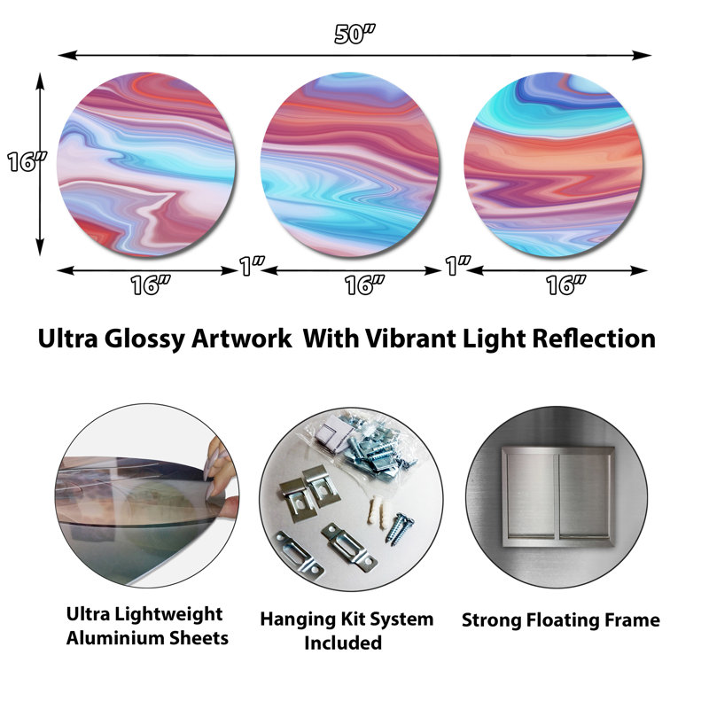 Abstract Wall Decor on Metal