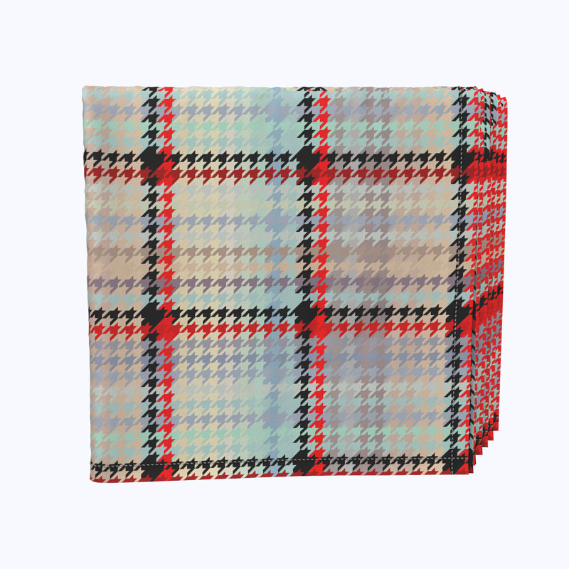 Polyester Houndstooth Square Napkin