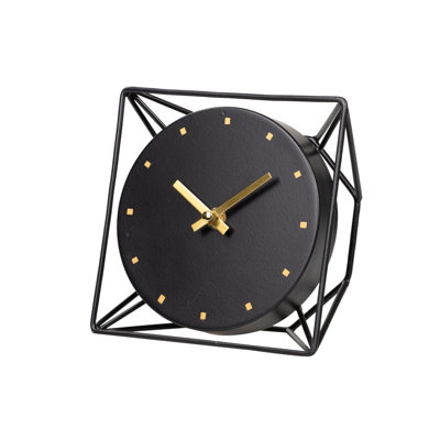 Analog Metal Mechanical Tabletop Clock