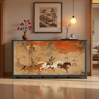 Large-Capacity Vintage Furniture Sideboard