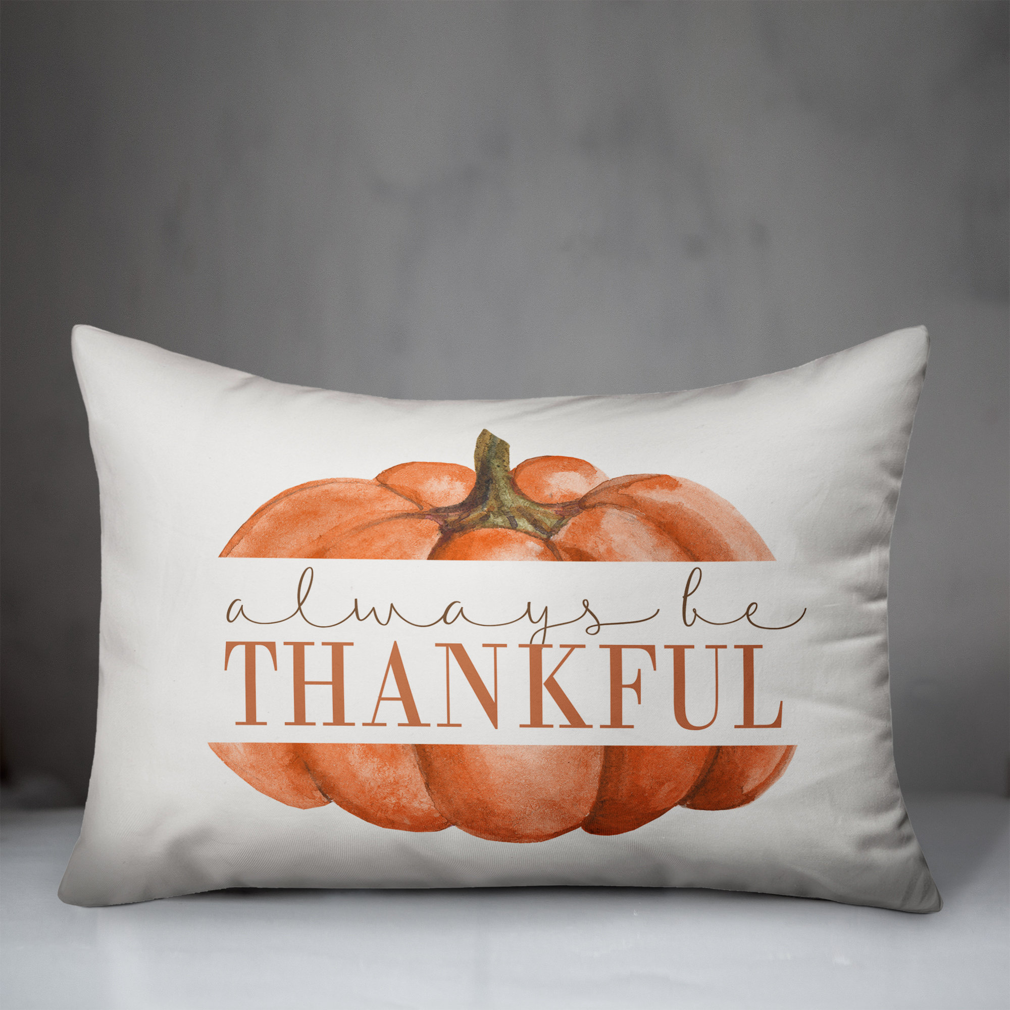 Designs Direct Creative Group Always Be Thankful Lumbar Pillow & Reviews | Wayfair
