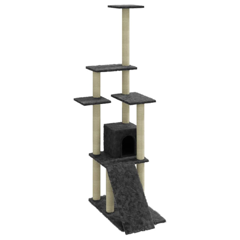 Ruislip 155cm H Cat Tree, Dark Grey