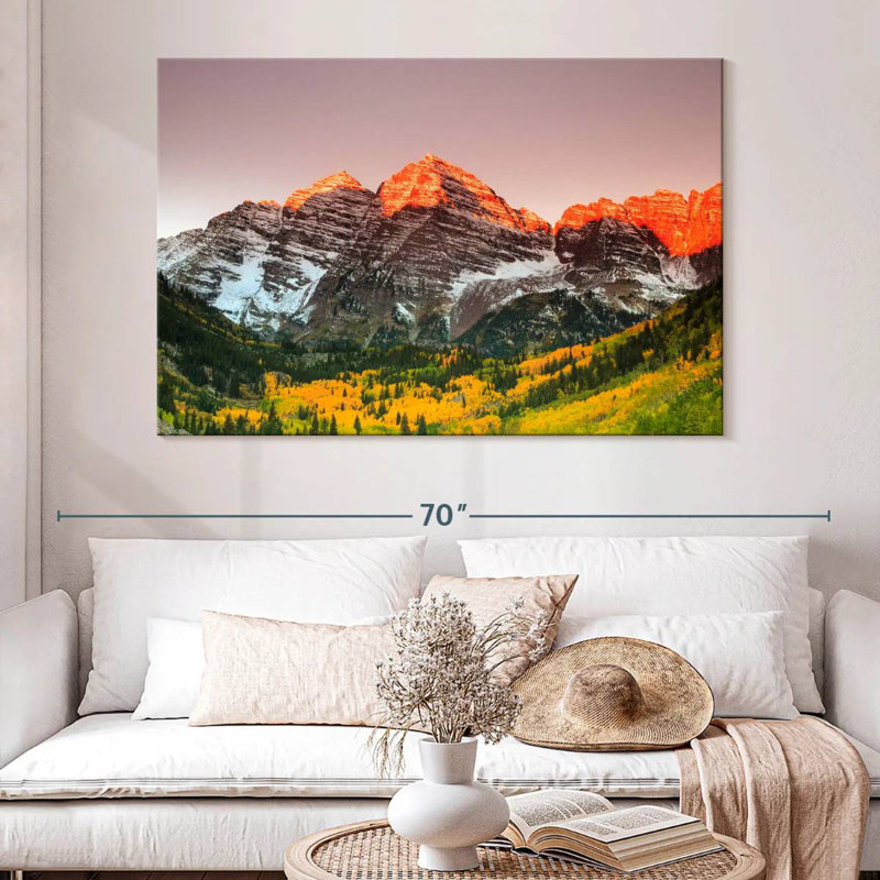 Alvord Maroon Bells Mountain View, H 34 po x l 51 po