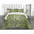 Ambesonne Green and Yellow Bedspread Set 3 Pcs Floral Curls Queen Green Yellow