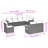  Patio Sofa Set Black, Blue