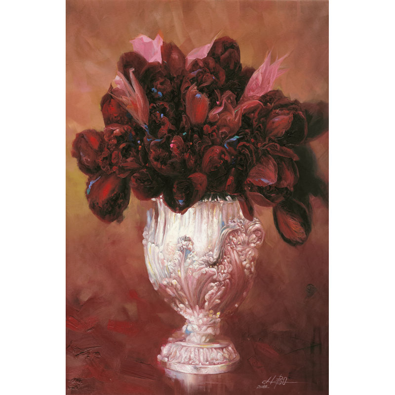 Floral Still Life II by LI BO - Wrapped Canvas Print, 46cm H x 30cm W