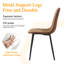 Ensemble de table de salle à manger pour 4 personnes avec table ronde de 31,5 po et 4 chaises