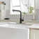 Pull Out Single Handle Kitchen Faucet With Deck Plate and Supply Lines