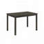 Table de salle à manger rectangulaire contemporaine en bois foncé, 43,3 po x 27,6 po