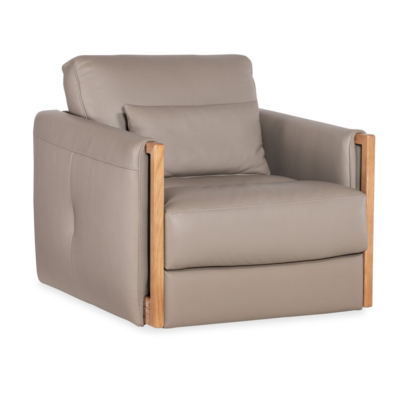 Meridian Leather Swivel Armchair