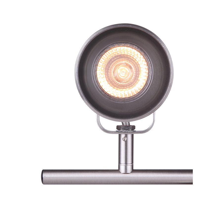 Ensemble de rail d'éclairage 3 lumières 22,5 po Fedler, Nickel brossé