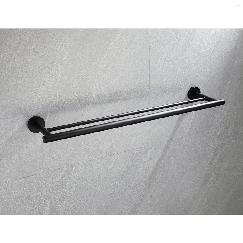 23.6'' Towel Bar Wall Mounted, Matte Black
