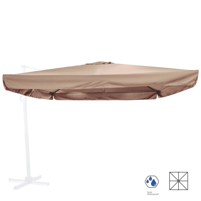 Israel Replacement Umbrella Canopy, 1cm H x 300cm W x 400cm D