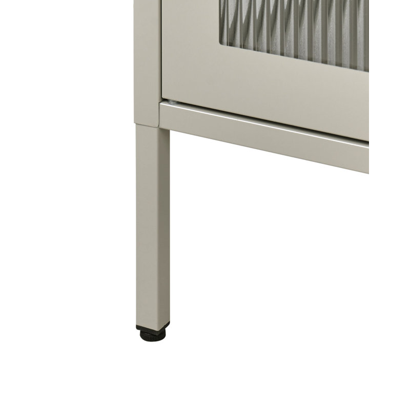 Storage Unit Metal Light Beige, Beige