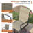 63" Patio Dining Set With Foam-Padded Swivel Chairs-1169876163