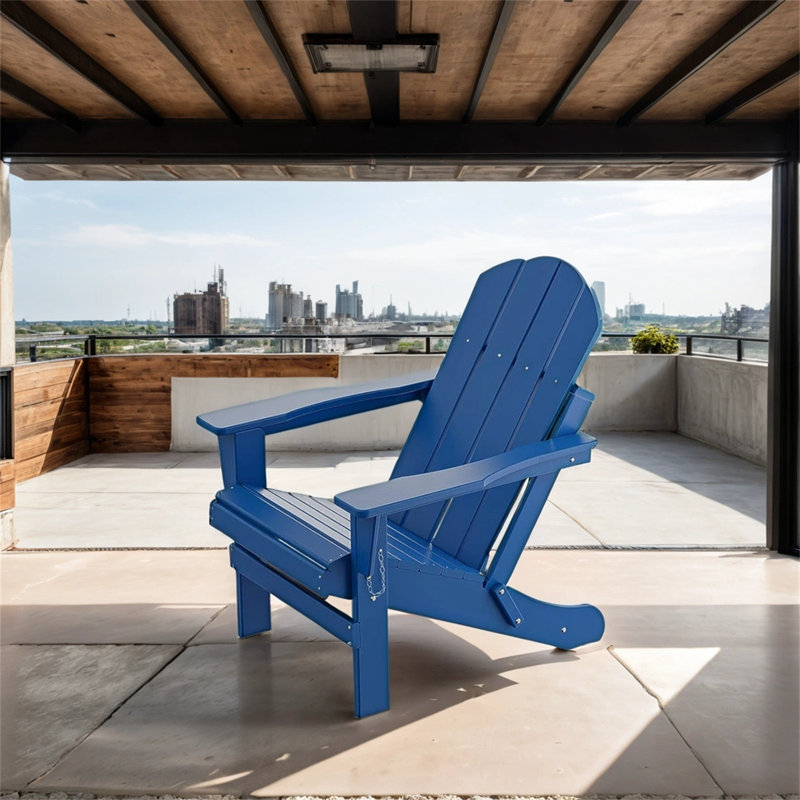 Chaise d'extérieur pliante, Bleu