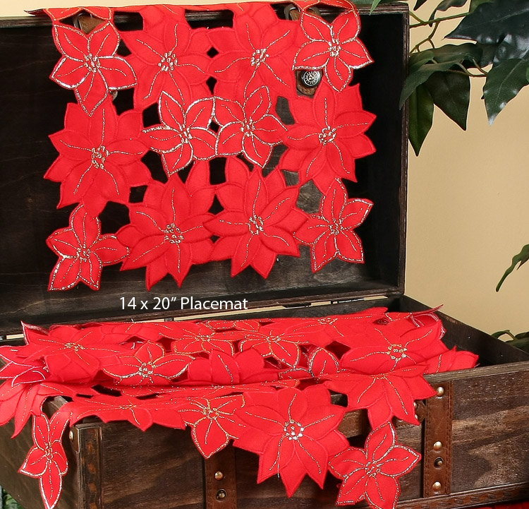 Polyester Embroidered Rectangle Placemat