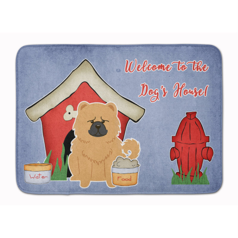 Tapis pour salle de bain Dog House, Crème