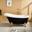 Baignoire de trempage sur pied en acrylique pour salle de bain Modern-137989584