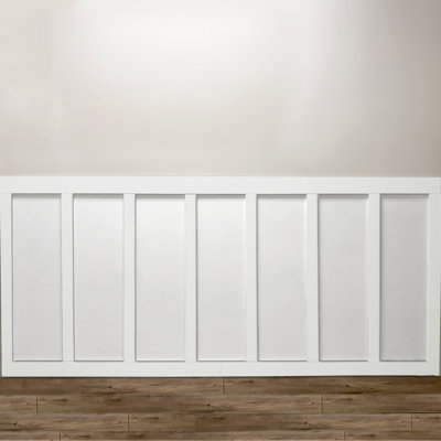 Primed Wood Shaker Board And Batten Wainscoting Kit