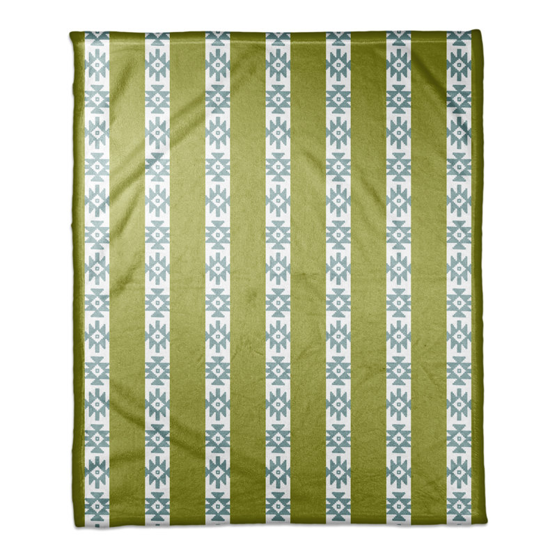  Jeté Southwestern, Vert / bleu
