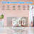 Slim LED Digital Alarm Clock, Mirror Surface for Makeup, with Diming, Large Display, USB Ports-1727156749