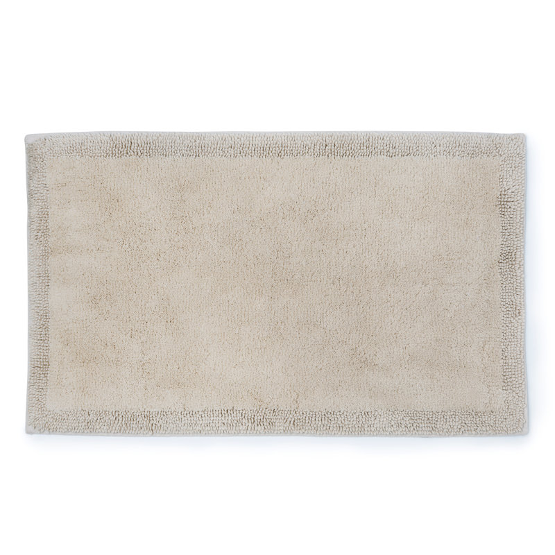 Plemmons Cotton Non-Slip Bath Rug, 21" W x 34" L, Sand