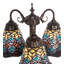 Lampe de table 3 lumières 23 po Tiffany Peacock