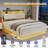Sharwin LED Upholstered Bed Frame Floating Bed Frame With Storage Headboard-1555267351