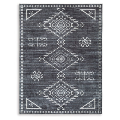 Caniesha Washable Geometric Indoor Rug