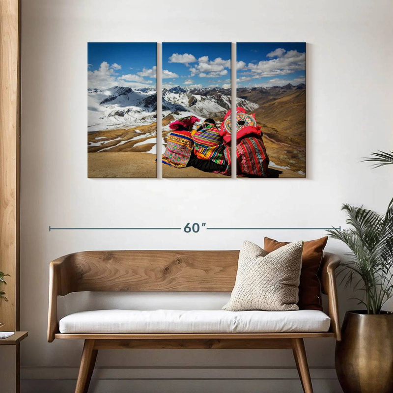 Nicci Natives Of Cusco, 32" H x 50" W