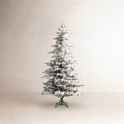 Frosted Pre-Lit Fir Christmas Tree