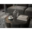Round Black Aluminium Coffee Table