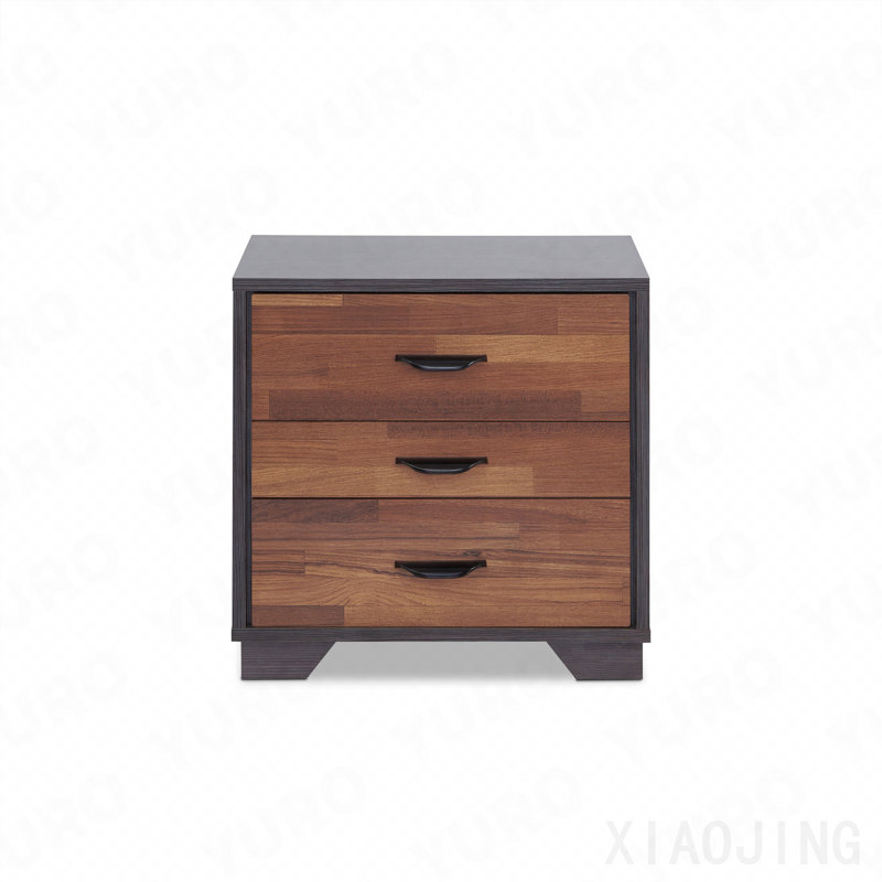 Table d'appoint, finition noyer Eloy et espresso