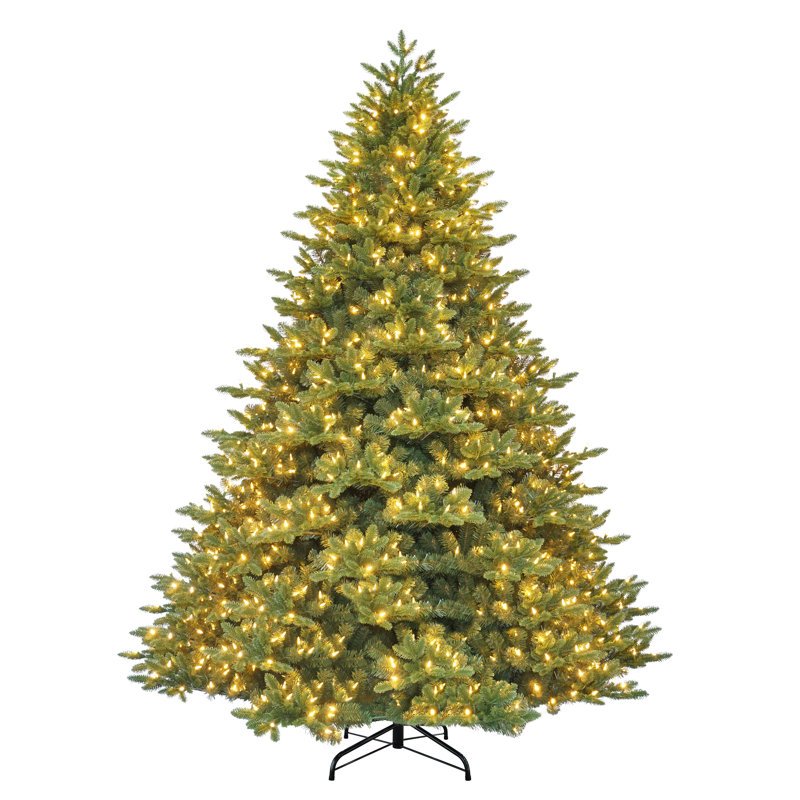 Pre-Lit Artificial Noble Fir Tree with 200 Dual-Color LED Lights and a Fresh Christmas Tree Scent Dispenser, 8.5' H