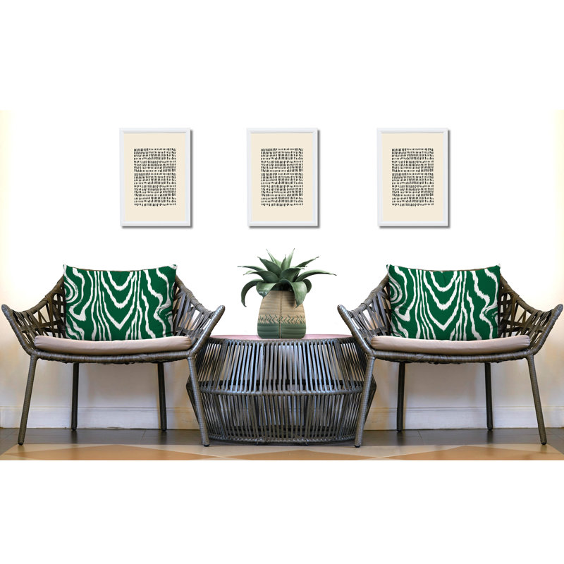 Oreiller réversible intérieur / extérieur Meli, 25x18, Green