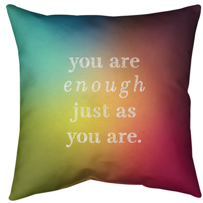 You Are Enough Floor Pillow