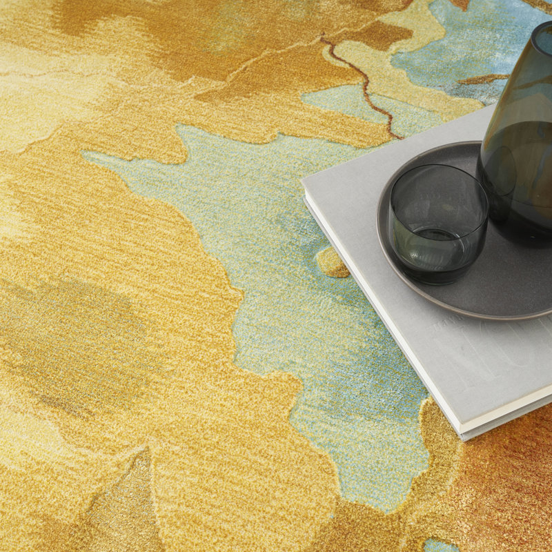 Chamarra Abstract Wool Hand Woven Area Rug, Rectangle 259 x 351cm