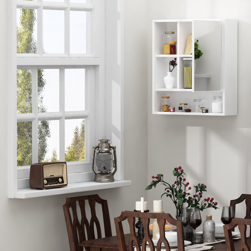 Crystl Bathroom Cabinet, White