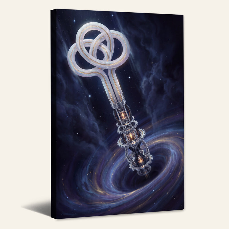 Art mural sur toile nébuleuse tourbillonnante, H 36 po x l 24 po