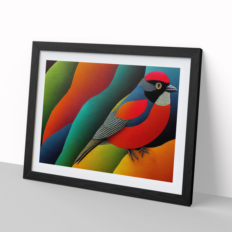 Irresistible Bird - Framed Print, Black, 46cm H x 64cm W x 2cm D