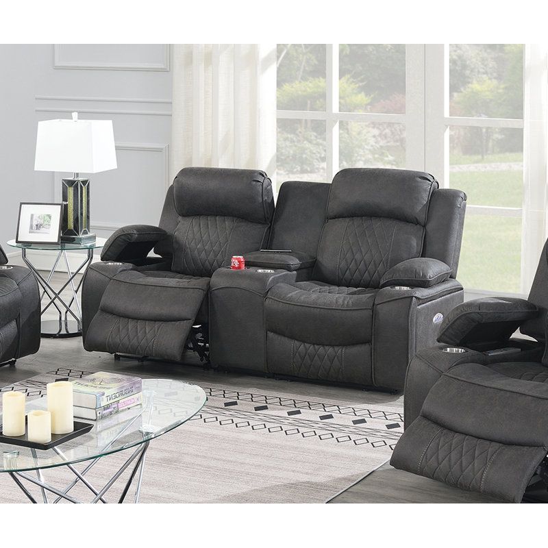 Causeuse inclinable électrique, Gris anthracite