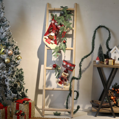 Gracie Oaks 6ft Wooden Blanket Ladder