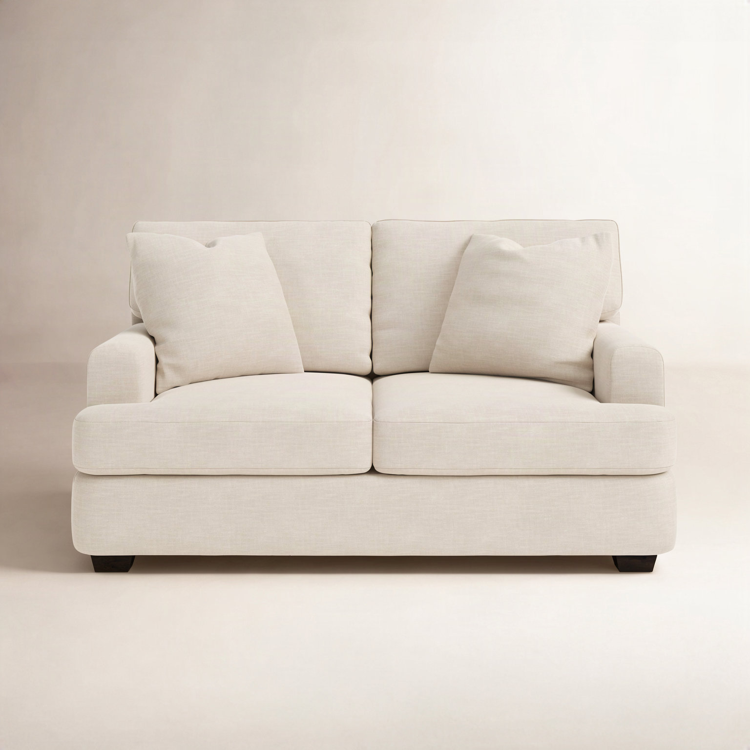 Emilio 65'' Upholstered Loveseat, Conversation Ivory