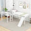 Lit mezzanine simple en L avec échelle et toboggan-1819337343