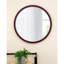 Miroir mural 20 "x 20" avec cadre et finition en bois, miroir mural pour le salon et la salle à manger