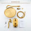 Système de douche thermostatique avec douche à main Casainc